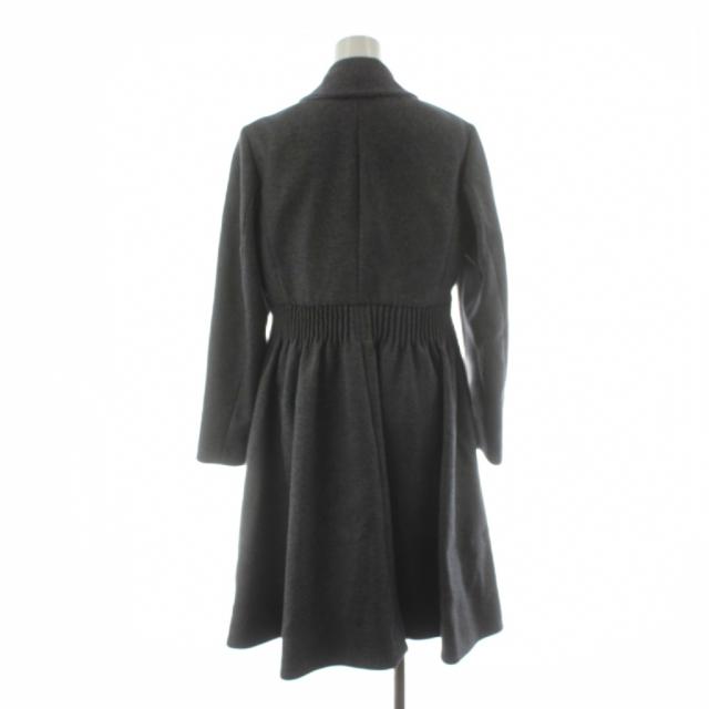 【中古】ロシャス ROCHAS コート ロング丈 ウール シルク 絹 アウター 40 グレー CORCCA0160 /AN47 ■ECD001_2