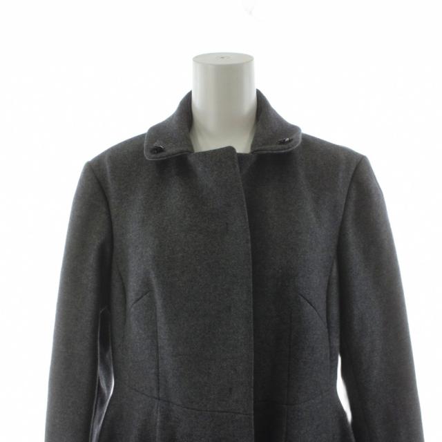 【中古】ロシャス ROCHAS コート ロング丈 ウール シルク 絹 アウター 40 グレー CORCCA0160 /AN47 ■ECD001_5