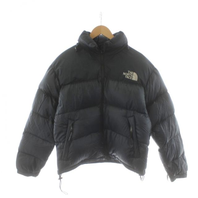 【中古】ザノースフェイス THE NORTH FACE ダウンジャケット ロゴ アウター M 黒 ブラック /AN15 ■ECD001 メンズ