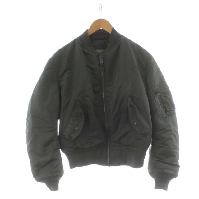 【中古】アルファ ALPHA MA-1 飛翔上衣 上衣 中綿 M カーキ /AN37 ■ECD001 メンズ