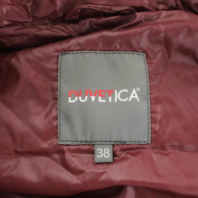 【中古】デュベティカ DUVETICA ダウンジャケット フード ファー ナイロン アウター 38 ベージュ D037001057 R-MFW_3