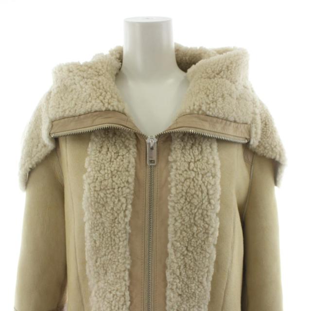 【中古】ディーゼル DIESEL ムートンコート ロング丈 アウター S ベージュ /AN65 ■ECD001 レディース_6