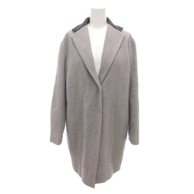 【中古】ファビアナフィリッピ FABIANA FILIPPI 美品 チェスターコート 中綿 ミドル ハーフ丈 カシミヤ混 XS