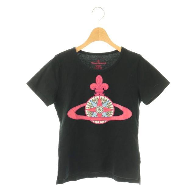 【中古】ヴィヴィアンウエストウッドレッドレーベル Tシャツ カットソー 半袖 2 ブラック