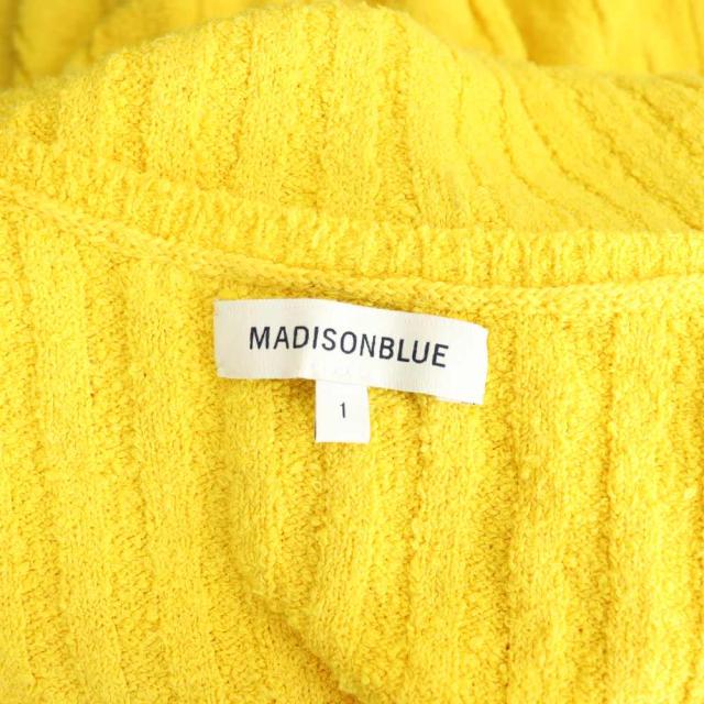 【中古】マディソンブルー MADISONBLUE ニットワンピース 七分袖 ロング 1 イエロー /DO ■ECD002 レディース