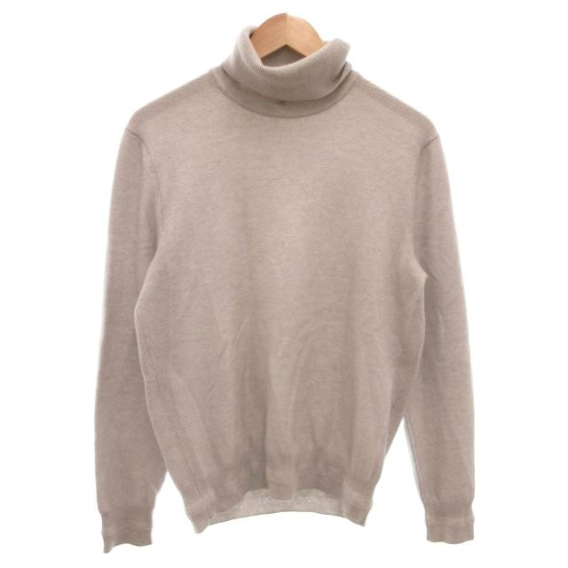 【中古】ロロピアーナ Loro Piana ニット セーター カシミヤ タートルネック 長袖 46 グレー /FF ■ECD002 メンズ