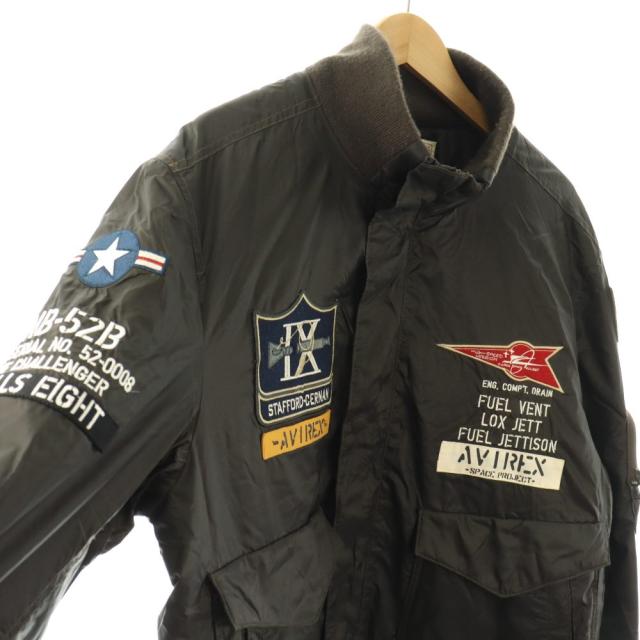 【中古】アヴィレックス AVIREX フライトジャケット 2XL 黒 ブラック /SS ■OS ■ECD002 メンズ_2