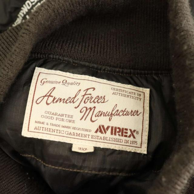 【中古】アヴィレックス AVIREX フライトジャケット 2XL 黒 ブラック /SS ■OS ■ECD002 メンズ_4
