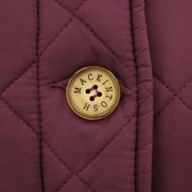 【中古】マッキントッシュ MACKINTOSH キルティングコート 36 紫 パープル キルティング フード付き ミドル丈 長袖_5