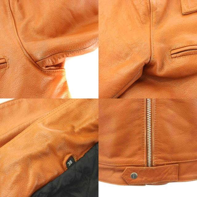 中古】フリーダム シングルライダースジャケット レザージャケット