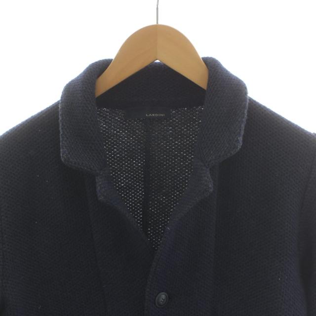 【中古】ラルディーニ LARDINI ニットジャケット シングル ウール XS 紺 ネイビー /AN33 ■ECD002 メンズ_3