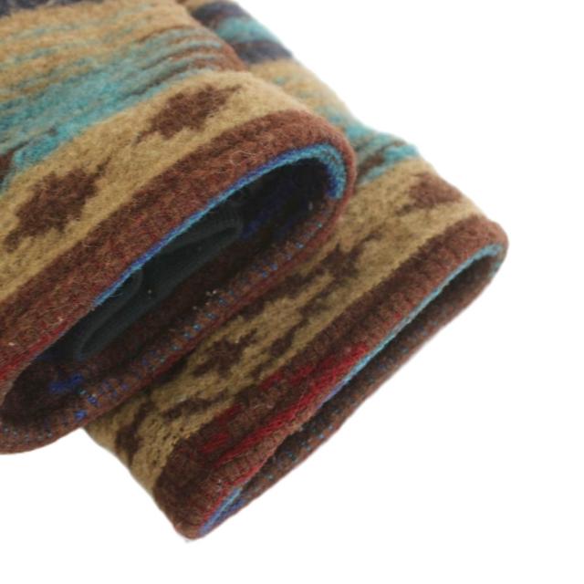 ウールリッチ ロングコート ショールカラー 襟ボア ネイティブ 総柄 ウール L 中古】ウールリッチ WOOLRICH コート ロング ショールカラー 襟ボア