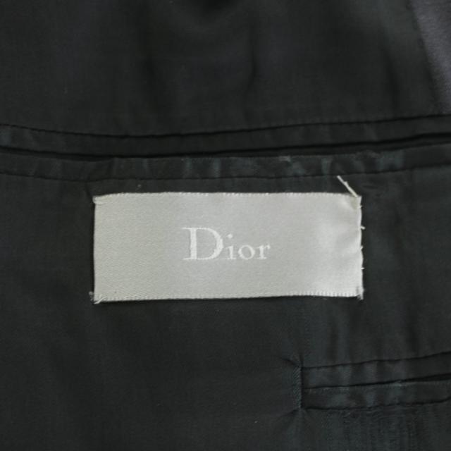 【中古】ディオールオム スーツ セットアップ テーラードジャケット シングル パンツ スラックス ウール 46 グレー_5