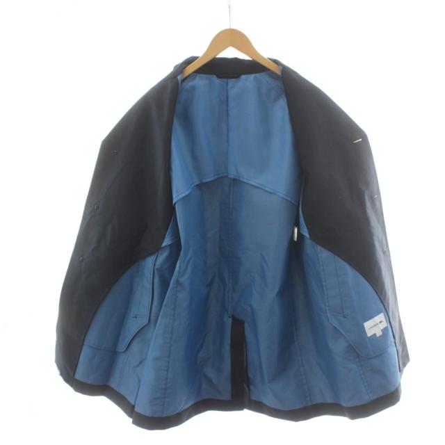 【中古】ラコステ ウォータープルーフチェスタースプリングコート ロング丈 48 紺 ネイビー BH062EL /AN42 ■ECE003_3