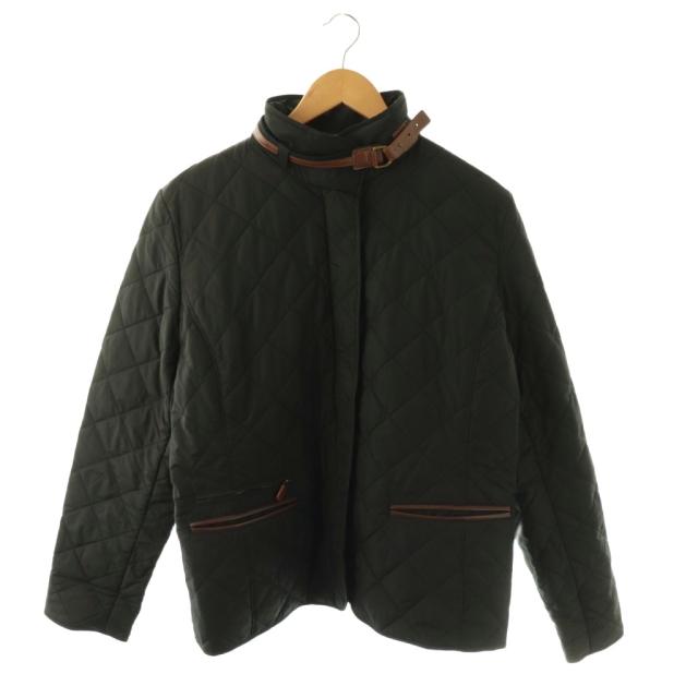 【中古】ローレンラルフローレン LAUREN RALPH LAUREN キルティングジャケット XL ブラック