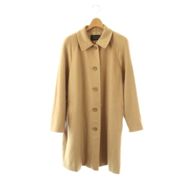 【中古】レリアン Leilian コート ロング カシミヤ 9 ベージュ /HK ■ECE003 レディース
