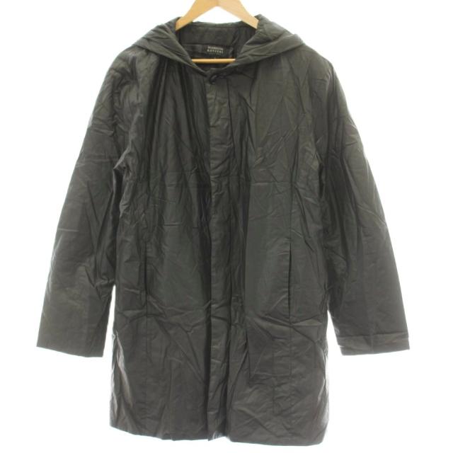 【中古】ヨシユキコニシ YOSHIYUKI KONISHI 中綿コート 3 黒 ブラック フード付き 長袖 ハーフ丈 無地 YRDR-09 /GG