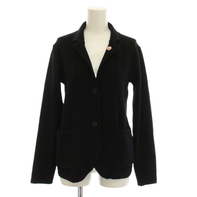 【中古】ラルディーニ LARDINI テーラードジャケット ウール アウター 40 黒 A0JDIANTHA /YM ■ECE003 レディース