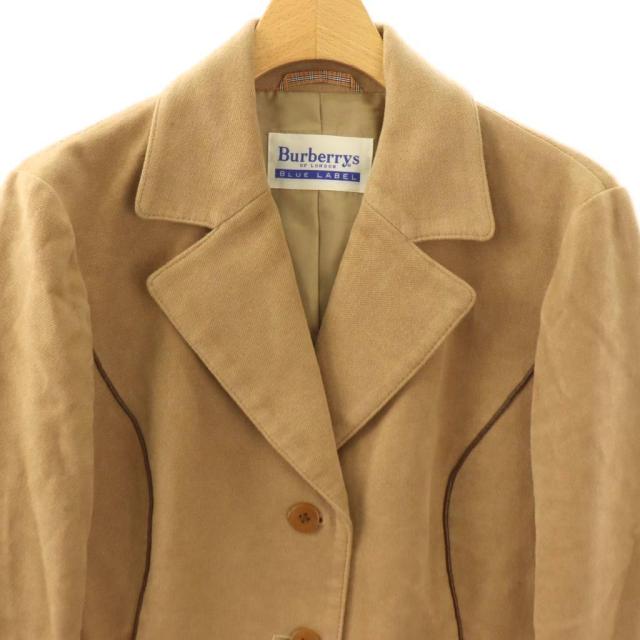 【中古】バーバリーズ Burberrys Blue Label ヴィンテージ テーラードジャケット アウター シングル ベージュ /BB