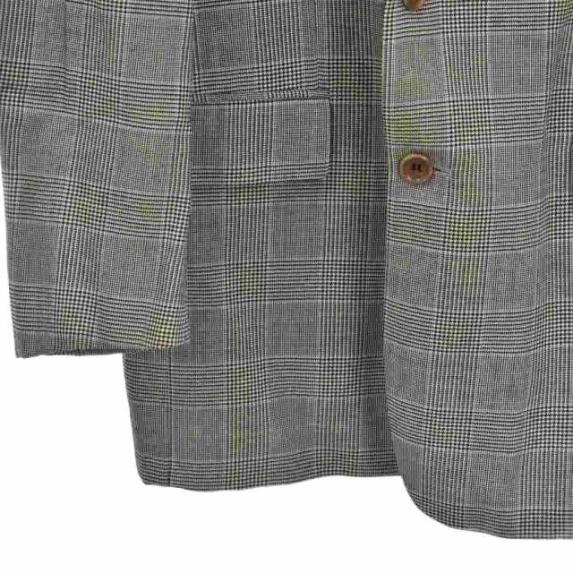 【中古】ヒューゴボス HUGO BOSS スーツ セットアップ テーラードジャケット パンツ スラックス チェック 52 茶_5