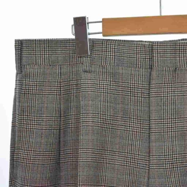 【中古】ヒューゴボス HUGO BOSS スーツ セットアップ テーラードジャケット パンツ スラックス チェック 52 茶_6