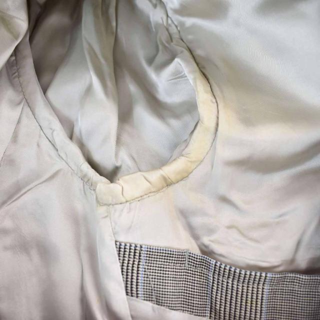 【中古】ヒューゴボス HUGO BOSS スーツ セットアップ テーラードジャケット パンツ スラックス チェック 52 茶_8