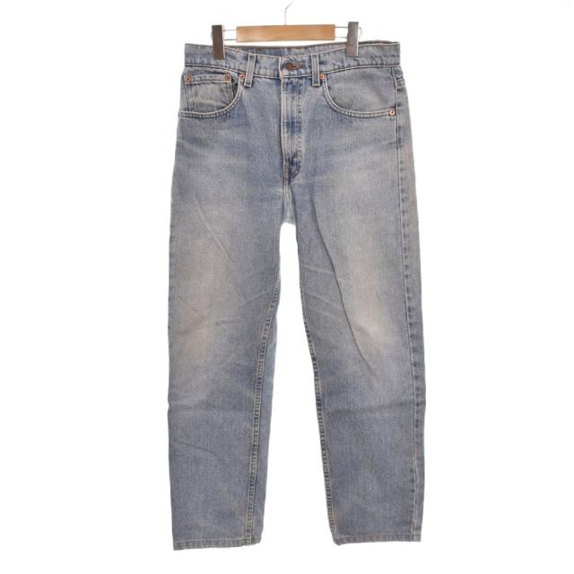 【中古】リーバイス Levi's 505 デニムパンツ ジーンズ W32 L32 水色 ライトブルー ■ECE003 メンズ