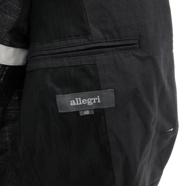 【中古】アレグリ allegri テーラードジャケット カジュアル リネン混 46 チャコールグレー /JS ■ECA003 メンズ_3