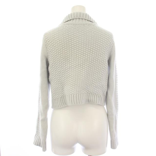 【中古】フォクシー FOXEY Toffee ニットジャケット カーディガン カシミヤ 長袖 38 水色 41956 ■ECA003 レディース_1