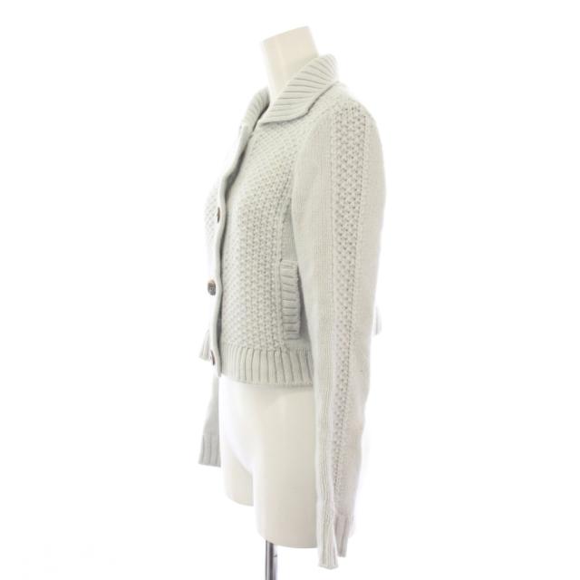 【中古】フォクシー FOXEY Toffee ニットジャケット カーディガン カシミヤ 長袖 38 水色 41956 ■ECA003 レディース_2