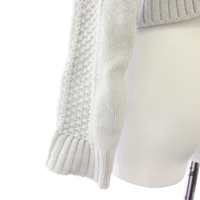 【中古】フォクシー FOXEY Toffee ニットジャケット カーディガン カシミヤ 長袖 38 水色 41956 ■ECA003 レディース_5