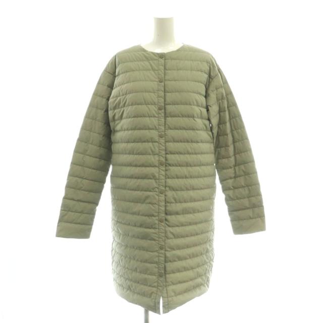 【中古】ザノースフェイス THE NORTH FACE ダウンジャケット ロング M カーキ色 /SY ■OS レディース