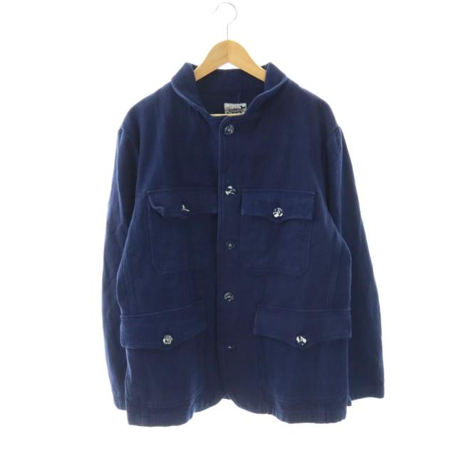 【中古】ブルーウェイ Blue Way Indigohale インディゴホエール ジャケット テーラード L ネイビー /CX ■GY49 メンズ