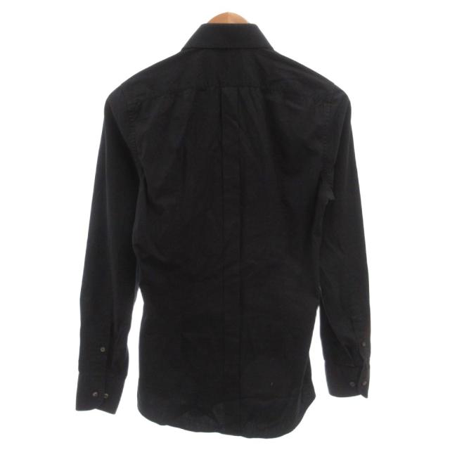 【中古】ドルチェ&ガッバーナ ドルガバ DOLCE&GABBANA GOLD シャツ コットン 長袖 37/14 2/1 黒 ブラック_1