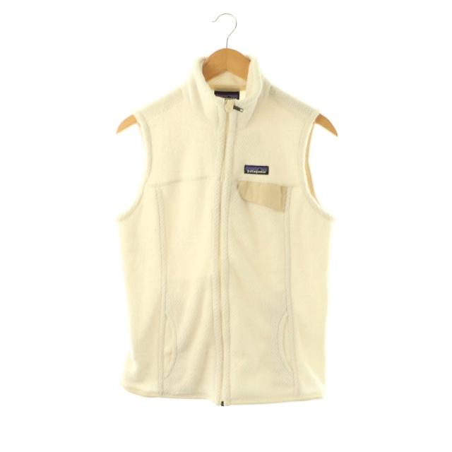 【中古】パタゴニア Patagonia ベスト ジップアップ L ホワイト /HK ■ECD003 レディース