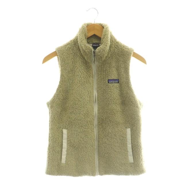 【中古】パタゴニア Patagonia ボアベスト ジップアップ S ベージュ /DF ■ECD003 レディース