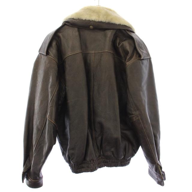 【中古】飛翔装具 飛翔上衣 上衣 子ヒツジなめし革 アウター L 茶 赤銅色 ■ECD003 メンズ