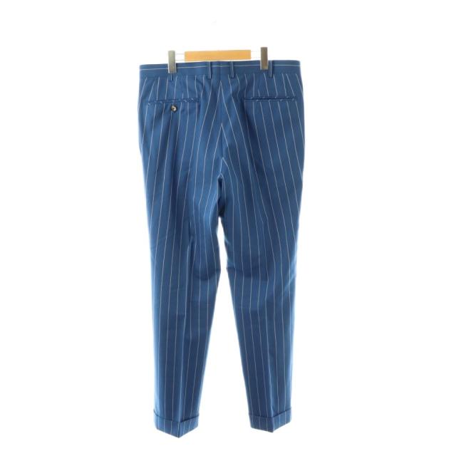 【中古】テーラー渡辺 TAILOR WATANABE スーツ セットアップ テーラードジャケット パンツ ストライプ 青 白 /CX_5