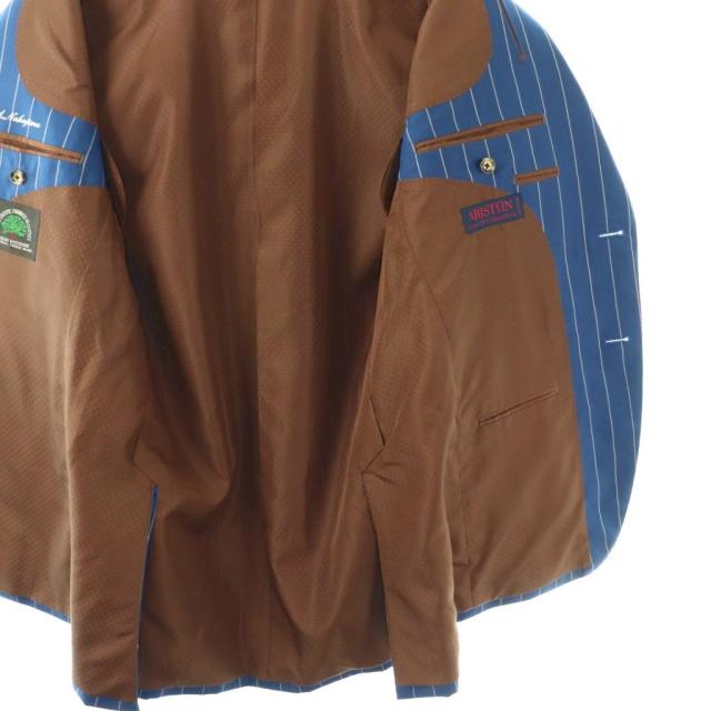 【中古】テーラー渡辺 TAILOR WATANABE スーツ セットアップ テーラードジャケット パンツ ストライプ 青 白 /CX_7