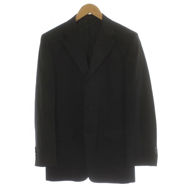【中古】ポールスミス PAUL SMITH スーツ フォーマル ウール M 黒 ブラック 長袖 無地 /GP ■ECD003 メンズ_1