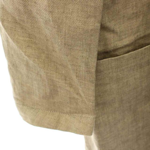 【中古】コルネリアーニ Corneliani テーラードジャケット シングル フラックス 44 ベージュ X572 9 0 /AN52_5