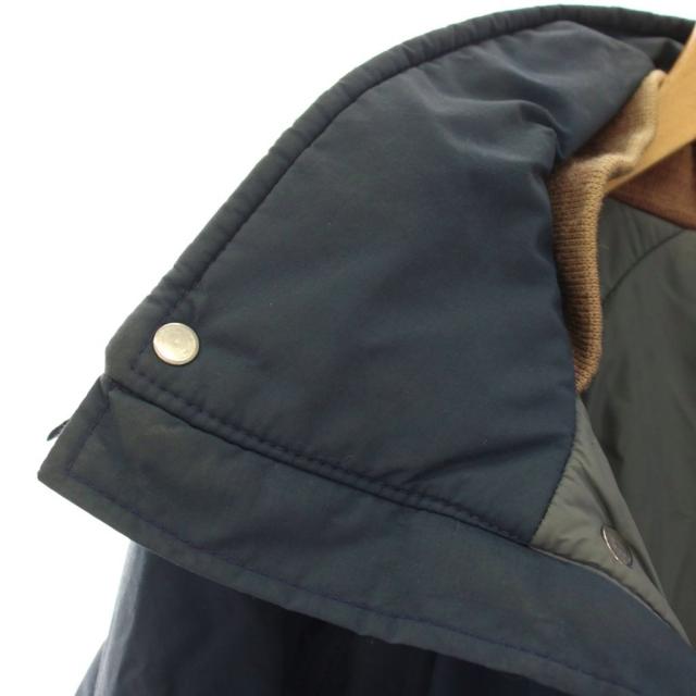 【中古】ザノースフェイス 青タグ ジャケット マウンテンパーカー 中綿 ジップアップ アウター M 紺 ネイビー_4