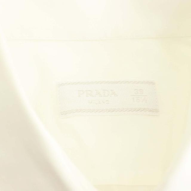 【中古】プラダ PRADA シャツ 長袖 39 15 1/2 ホワイト /HK ■ECD003 メンズ_4