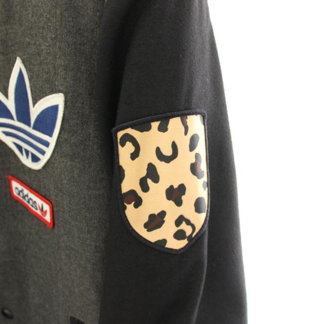 【中古】アディダスオリジナルス originals STADIUM JKT スタジャン ブルゾン ワッペン 裏地ヒョウ柄 M M33848_4