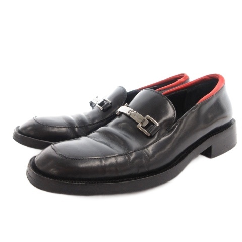 【中古】グッチ GUCCI ホースビットローファー シューズ レザー 36.5 黒 ブラック /FF ■GY62 レディース