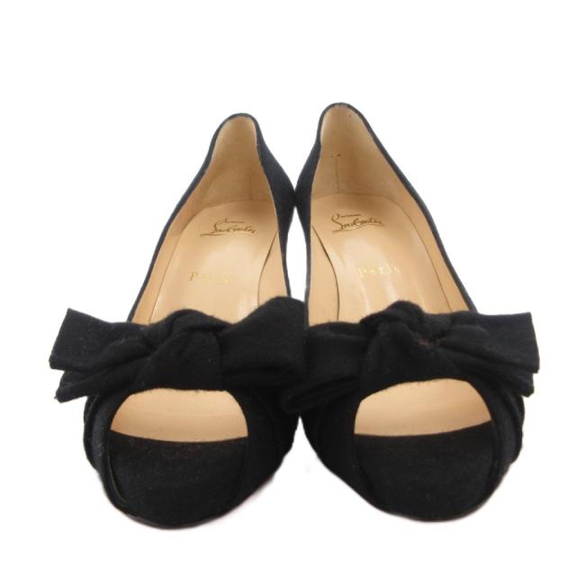中古】クリスチャンルブタン Christian louboutin リボンパンプス