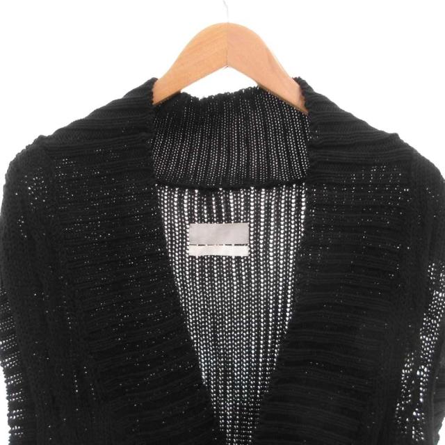 【中古】ユニオンランチ UNION LAUNCH ニットベスト プルオーバー カシュクール コットン F 黒 ブラック_2