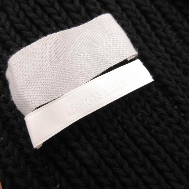 【中古】ユニオンランチ UNION LAUNCH ニットベスト プルオーバー カシュクール コットン F 黒 ブラック_3