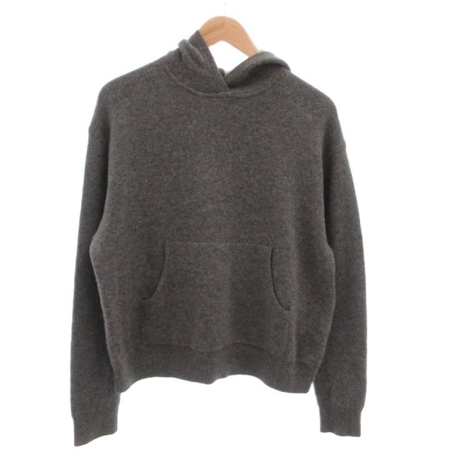 【中古】アクネ ストゥディオズ Acne Studios カシミヤニット パーカー プルオーバー 長袖 S グレー