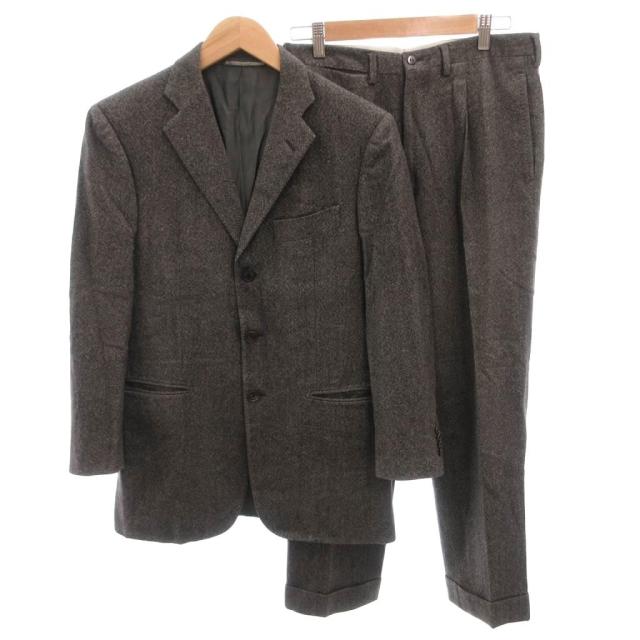 【中古】サルトリオ SARTORIO スーツ セットアップ シングル ビジネス ジャケット パンツ ウール グレー /FF